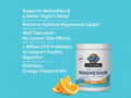 Garden of Life Dr. Formulated Whole Food Magnesium Orange 197.4g side tub packaging with key benefits detail