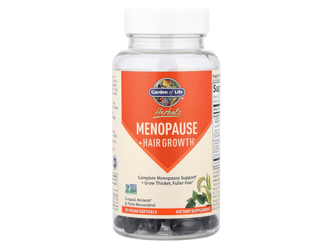 Garden of Life Herbals Women's Wellness Softgels bottle, berry flavour, 30 count.