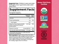 Garden of Life Kids Gummies Vitamin C D & Zinc Cherry 60 Count supplement facts panel