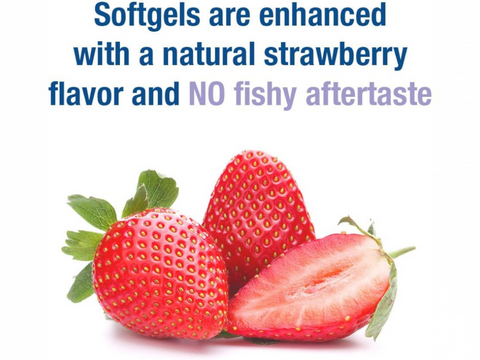 Garden of Life Oceans Mom Prenatal DHA Omega-3 Strawberry 30 Softgels with key benefits detail