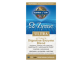 Garden of Life Omega-Zyme Ultra Digestive Enzymes Vegan Capsules angled bottle close up showing label text