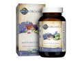 Garden of Life Organics Once Daily Whole Food Multivitamin Vegan Tablet for Men bottle front label packaging- 30 tablets