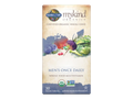 Garden of Life Organics Once Daily Whole Food Multivitamin Vegan Tablet for Men bottle front label packaging- 30 tablets