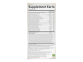 Garden of Life Organics Vegan Multivitamin Tablets for Women 40 Plus with B12 and Iron supplement facts nutrition information panel