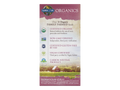 Garden of Life Organics Vegan Multivitamin Tablets for Women 40 Plus with B12 and Iron ingredients information label