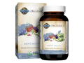Garden of Life Organics Whole Food Multivitamin for Men Vegan Tablets bottle front label packaging- 60 vegan tablets