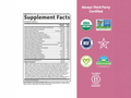 Garden of Life Organics Women's Multivitamin Whole Food 60 Tablets supplement facts panel