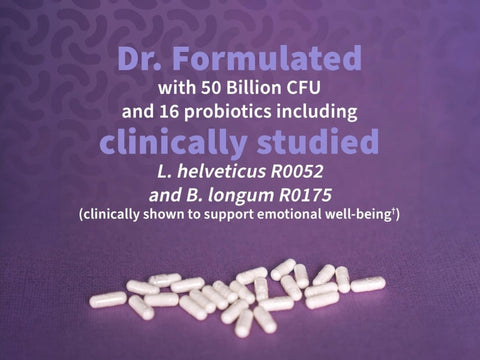 Garden of Life Probiotics Mood+ - 50 Billion CFU & Ashwagandha - 60 Veggie Caps