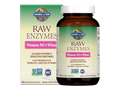 Garden of Life RAW Enzymes Women 50+ Digestive Enzymes 90 Capsules front bottle packaging showing product name and branding