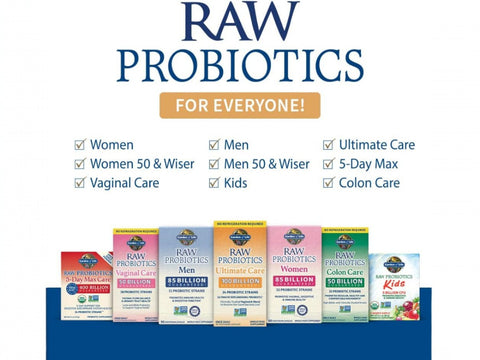 Garden of Life Raw Probiotics for Women - 50 Billion CFU & 38 Strains - 30 Veg Caps