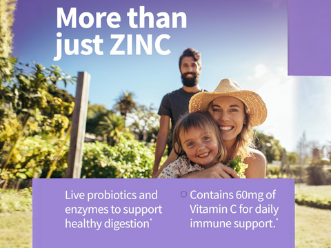 Garden of Life Vitamin Code Raw Zinc 30mg Supplement - 60 Capsules