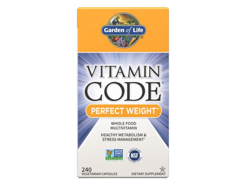 Garden of Life Vitamin Code Whole Food Multivitamin 240 Capsules front bottle packaging showing product name and branding