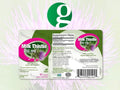 Genceutic Naturals Organic Milk Thistle 350mg capsules supplement facts & barcode panel 60 capsules