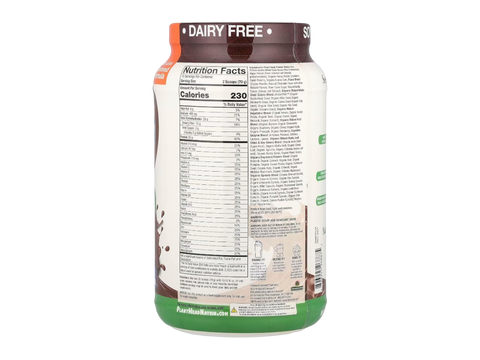Genceutic Naturals Plant Head Real Meal supplement facts label tub 1050g