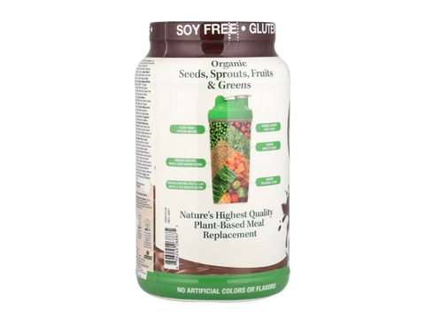 Genceutic Naturals Plant Head Real Meal protein powder barcode tub 1050g