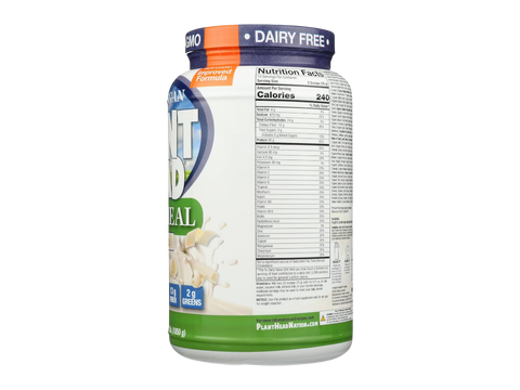 Genceutic Naturals Plant Head Real Meal supplement facts label tub 1050g