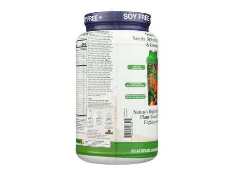 Genceutic Naturals Plant Head Real Meal protein powder barcode tub 1050g