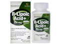 Genceutic Naturals R-Lipoic Acid 300mg capsules bottle & box front label 60 capsules