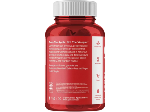 Red bottle with white cap on a white background