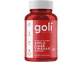 Red bottle of goli Nutrition apple cider vinegar gummies on a white background