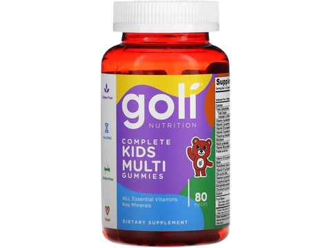 Goli Nutrition Complete Kids Multi Gummies bottle on a white background