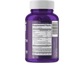 Purple supplement bottle with label on a white background