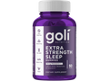 Purple bottle of goli Nutrition Extra Strength Sleep Gummies on a white background