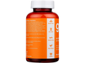 Supplement bottle with orange label on a white background
