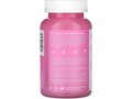 Pink bottle of GNC Women's PMS Relief Gummies on a white background