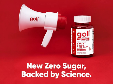 Goli Nutrition Zero Sugar Apple Cider Vinegar Gummies 60 Count