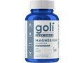 Blue bottle of goli magnesium gummies on a white background