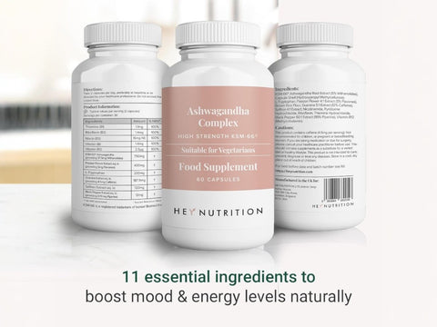 Hey Nutrition Ashwagandha Complex 750mg KSM-66 - 60 Capsules
