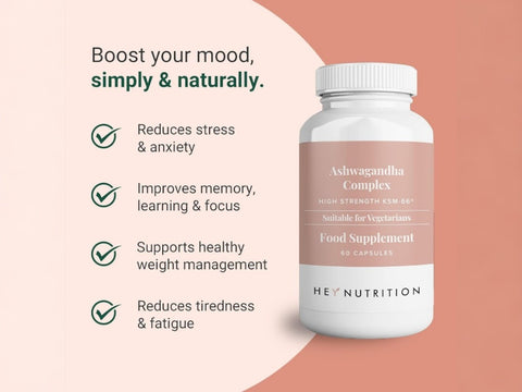 Hey Nutrition Ashwagandha Complex 750mg KSM-66 - 60 Capsules