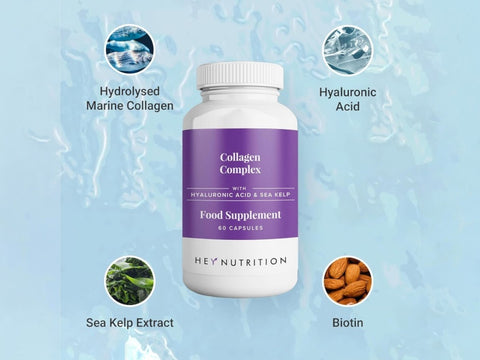Hey Nutrition Collagen Complex, Biotin & Vitamin C - 60 Capsules