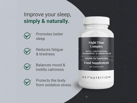 Hey Nutrition Night Time Relaxation Complex - 60 Capsules