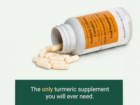 Hey Nutrition Turmeric Extract Complex with Vitamin C - 60 Capsules