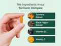 Hey Nutrition Turmeric Extract Complex with Vitamin C - 60 Capsules