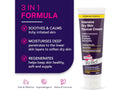 Hopes Relief Intensive Dry Skin Rescue Cream with product details on a purple background