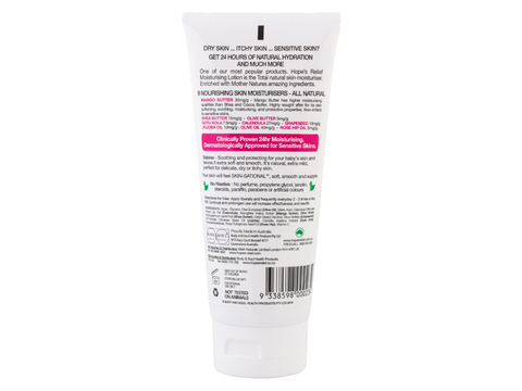 Hope’s Relief Moisturising Lotion tube 145g barcode
