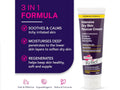 Hopes Relief Intensive Dry Skin Rescue Cream with product details on a purple background