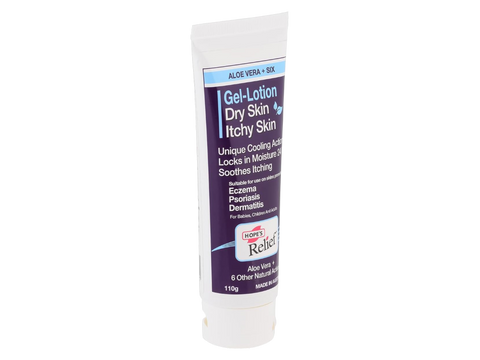 Hope’s Relief Premium Gel-Lotion tube 110g front label