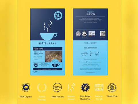 Hottea Mama Milk’s Up Organic Herbal Infusion Tea - 14 x 28g