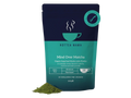 Hottea Mama Mind Over Matcha packaging with green powder on a white background