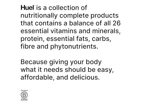 Text description of 'Fuel' products with vitamins, minerals, protein, and other nutrients on a white background.