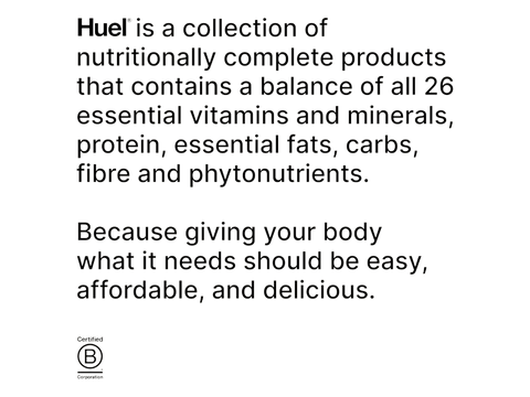 Text description of 'Fuel' products with vitamins, minerals, protein, and other nutrients on a white background.