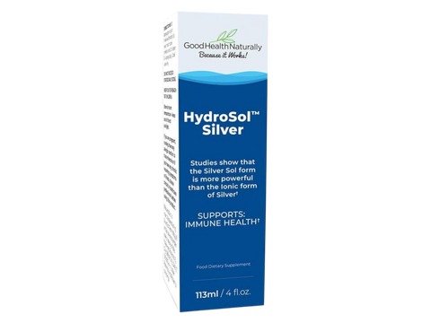 Good Health Naturally Hydrosol Silver spray box 113ml front label