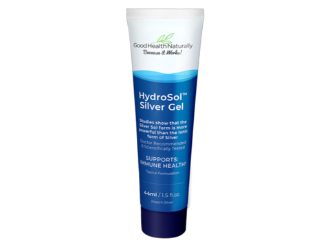 Good Health Naturally Hydrosol Silver gel tube 44ml front label