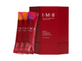 I-M-8 Daily Ultimate Essentials dietary supplement box with three individual sachets displayed in front on a white background.