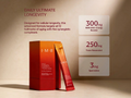 I-M-8 Daily Ultimate Longevity supplement packaging shown on a warm beige studio background, including a red box, a red tube, and three white panels listing 300 mg NMN NAD+ Energy Booster, 250 mg Trans-Resveratrol, and 3 mg Spermidine.