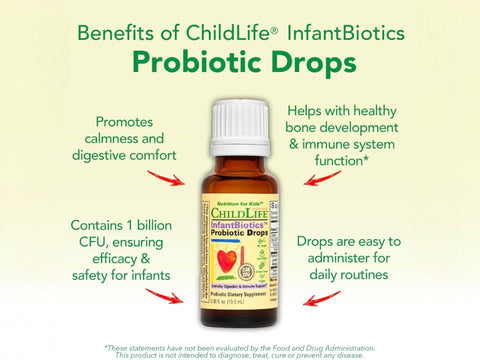 ChildLife InfantBiotics Probiotic Drops 10.5ml digestive support probiotic formula